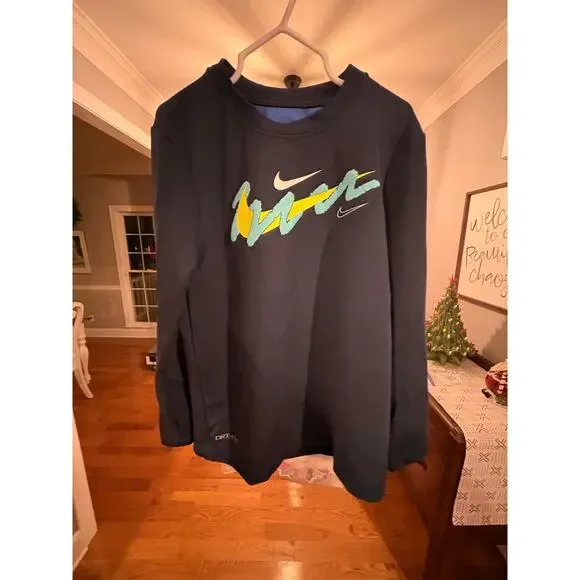 Nike Youth Dri-Fit Long Sleeve Shirt – Size 7 - Picture 4 of 8